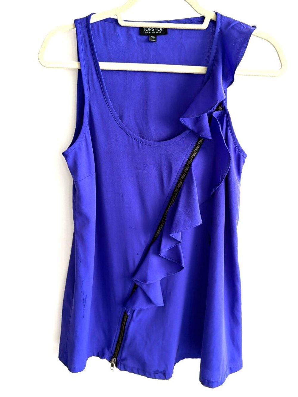 Topshop Deep Purple Sleeveless Top Size 6